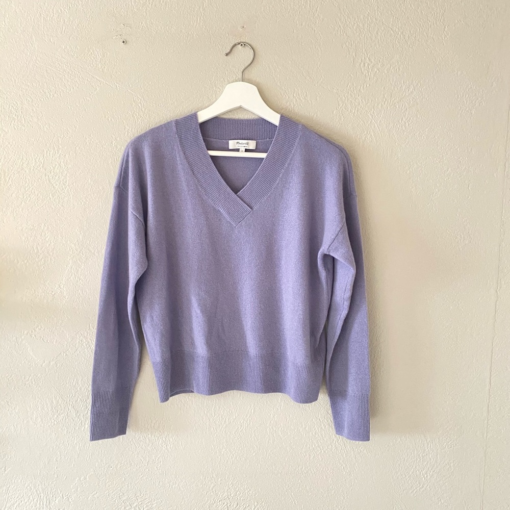 Madewell Cashmere V-Neck Sweater